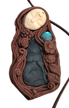 Load image into Gallery viewer, Freya Goddess Statue Figurine Necklace | Norse Pagan Freyja, Asatru, Viking, Valkyrie Jewelry
