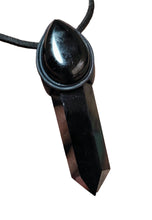 Load image into Gallery viewer, Orion Starseed | Black Obsidian Necklace Pendant | Galactic Constellation Jewelry
