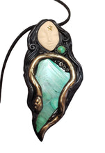 Load image into Gallery viewer, PREORDER Ayahuasca Yage Spirit Necklace | Shamanic Healing Sacred Plants Psychedelic Jewelry
