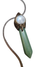 Load image into Gallery viewer, PREORDER Archangel Raphael Necklace | Green Aventurine and Moonstone | St Raphael Healing Jewelry
