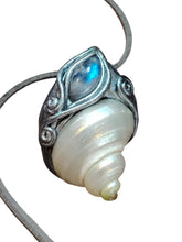 Load image into Gallery viewer, Mermaid Voice, Seashell Necklace Pendant  | Sea Witch, Siren, Selkie Crystal Jewelry
