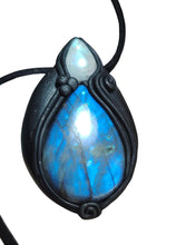 Load image into Gallery viewer, Lemurian, Star Seed Crystal Necklace |  Land of Mu Labradorite Awakening Jewelry
