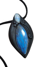 Load image into Gallery viewer, Lemurian, Star Seed Crystal Necklace |  Land of Mu Labradorite Awakening Jewelry
