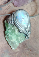 Load image into Gallery viewer, Siren Voice Necklace | Raw Aquamarine &amp; Moonstone | Mermaid, Selkie, Sea Witch Jewelry
