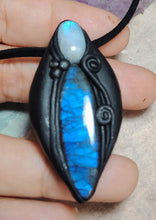 Load image into Gallery viewer, Lemurian, Star Seed Crystal Necklace |  Land of Mu Labradorite Awakening Jewelry

