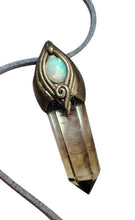 Load image into Gallery viewer, PREORDER Abundance, Citrine Fire Opal Necklace | Manifestation Money Amulet for Prosperity and Positive Energy
