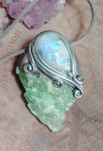 Load image into Gallery viewer, Siren Voice Necklace | Raw Aquamarine &amp; Moonstone | Mermaid, Selkie, Sea Witch Jewelry
