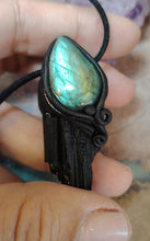Load image into Gallery viewer, PREORDER Psychic Shield,  Black Tourmaline Necklace | Empaths Spiritual and  Energy Protection Jewelry
