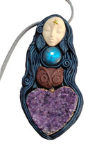 Load image into Gallery viewer, Sophia, Wisdom Goddess Necklace | Divine Feminine Art | Gnostic, Nag Hammadi, Hagia Pistis Jewelry
