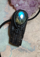 Load image into Gallery viewer, PREORDER Psychic Shield,  Black Tourmaline Necklace | Empaths Spiritual and  Energy Protection Jewelry
