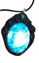 Load image into Gallery viewer, Soul Retrieval Shaman Necklace | Blue Labradorite Pendant | Shamanic Healing Jewelry Tools
