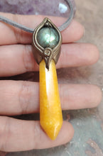 Load image into Gallery viewer, Sunshine, Golden Healer Quartz  Necklace | Joy Happiness and Positivity Jewelry
