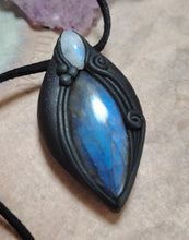 Load image into Gallery viewer, Lemurian, Star Seed Crystal Necklace |  Land of Mu Labradorite Awakening Jewelry

