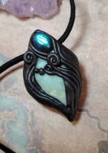 Load image into Gallery viewer, PREORDER Sirian Starseed Necklace | Raw Blue Hemimorphite Specimen Pendant  | Sirius Constellation Ascension Jewelry
