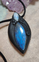 Load image into Gallery viewer, Lemurian, Star Seed Crystal Necklace |  Land of Mu Labradorite Awakening Jewelry
