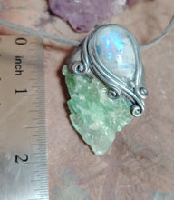 Load image into Gallery viewer, Siren Voice Necklace | Raw Aquamarine &amp; Moonstone | Mermaid, Selkie, Sea Witch Jewelry
