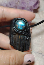 Load image into Gallery viewer, PREORDER Psychic Shield,  Black Tourmaline Necklace | Empaths Spiritual and  Energy Protection Jewelry
