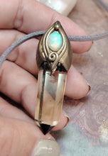 Load image into Gallery viewer, PREORDER Abundance, Citrine Fire Opal Necklace | Manifestation Money Amulet for Prosperity and Positive Energy
