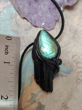 Load image into Gallery viewer, PREORDER Psychic Shield,  Black Tourmaline Necklace | Empaths Spiritual and  Energy Protection Jewelry
