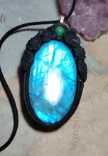 Load image into Gallery viewer, Soul Retrieval Shaman Necklace | Blue Labradorite Pendant | Shamanic Healing Jewelry Tools
