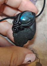 Load image into Gallery viewer, PREORDER Warrior, Black Tourmaline Necklace | Energy and Spiritual Protection Jewelry
