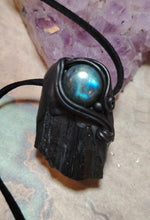 Load image into Gallery viewer, PREORDER Psychic Shield,  Black Tourmaline Necklace | Empaths Spiritual and  Energy Protection Jewelry
