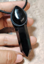Load image into Gallery viewer, Orion Starseed | Black Obsidian Necklace Pendant | Galactic Constellation Jewelry
