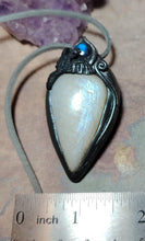 Load image into Gallery viewer, Morrigan, Raven Witchy Necklace | Crow Obsidian Pendant | Esoteric Jewelry
