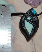Load image into Gallery viewer, PREORDER Sirian Starseed Necklace | Raw Blue Hemimorphite Specimen Pendant  | Sirius Constellation Ascension Jewelry
