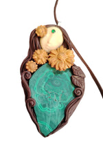 Load image into Gallery viewer, Gaia Earth Goddess Statue Figurine Necklace | Pachamama Divine Feminine Art Jewelry
