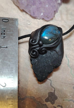 Load image into Gallery viewer, PREORDER Warrior, Black Tourmaline Necklace | Energy and Spiritual Protection Jewelry
