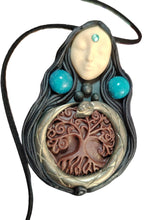 Load image into Gallery viewer, PREORDER Ayahuasca Yage Spirit Necklace | Shamanic Healing Sacred Plants Psychedelic Jewelry
