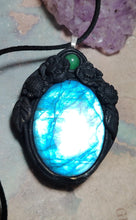 Load image into Gallery viewer, Soul Retrieval Shaman Necklace | Blue Labradorite Pendant | Shamanic Healing Jewelry Tools
