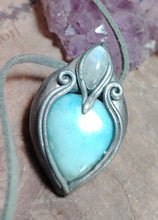 Load image into Gallery viewer, Sea Witch, Larimar Mermaid Necklace Pendant. Mermaidcore Jewelry
