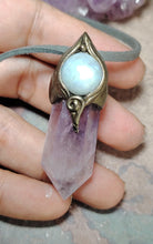 Load image into Gallery viewer, Unity Conciousness, Ametrine Crystal Necklace | Spiritual Awakening Oneness Jewelry
