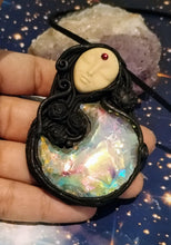 Load image into Gallery viewer, Hecate Statue Figurine Necklace | Hekate Triple Moon Goddess of Witches |agic and Witchcraft | Wiccan Occult Jewelry
