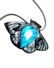 Load image into Gallery viewer, Luna Moth Necklace | Moon Phases Insect Pendant | Wiccan, Occult, Witchy Jewelry
