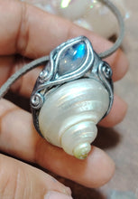 Load image into Gallery viewer, Mermaid Voice, Seashell Necklace Pendant  | Sea Witch, Siren, Selkie Crystal Jewelry
