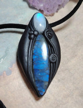 Load image into Gallery viewer, Lemurian, Star Seed Crystal Necklace |  Land of Mu Labradorite Awakening Jewelry
