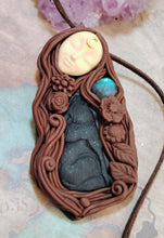 Load image into Gallery viewer, Freya Goddess Statue Figurine Necklace | Norse Pagan Freyja, Asatru, Viking, Valkyrie Jewelry
