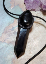 Load image into Gallery viewer, Orion Starseed | Black Obsidian Necklace Pendant | Galactic Constellation Jewelry
