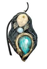 Load image into Gallery viewer, PREORDER Ayahuasca Yage Spirit Necklace | Shamanic Healing Sacred Plants Psychedelic Jewelry
