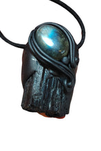 Load image into Gallery viewer, PREORDER Warrior, Black Tourmaline Necklace | Energy and Spiritual Protection Jewelry

