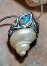 Load image into Gallery viewer, Mermaid Voice, Seashell Necklace Pendant  | Sea Witch, Siren, Selkie Crystal Jewelry
