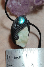Load image into Gallery viewer, PREORDER Sirian Starseed Necklace | Raw Blue Hemimorphite Specimen Pendant  | Sirius Constellation Ascension Jewelry
