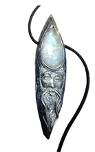 Load image into Gallery viewer, The Wizard Men's Crystal Necklace | Moonstone &amp; Labradorite | Magician, Sage, Wise Man Esoteric Jewelry
