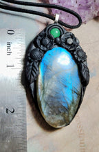Load image into Gallery viewer, Soul Retrieval Shaman Necklace | Blue Labradorite Pendant | Shamanic Healing Jewelry Tools
