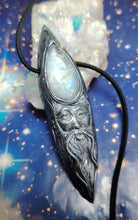 Load image into Gallery viewer, The Wizard Men's Crystal Necklace | Moonstone &amp; Labradorite | Magician, Sage, Wise Man Esoteric Jewelry
