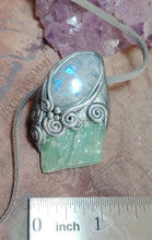 Load image into Gallery viewer, Siren Voice Necklace | Raw Aquamarine &amp; Moonstone | Mermaid, Selkie, Sea Witch Jewelry
