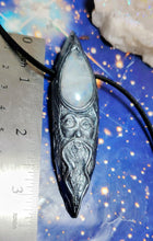 Load image into Gallery viewer, The Wizard Men's Crystal Necklace | Moonstone &amp; Labradorite | Magician, Sage, Wise Man Esoteric Jewelry
